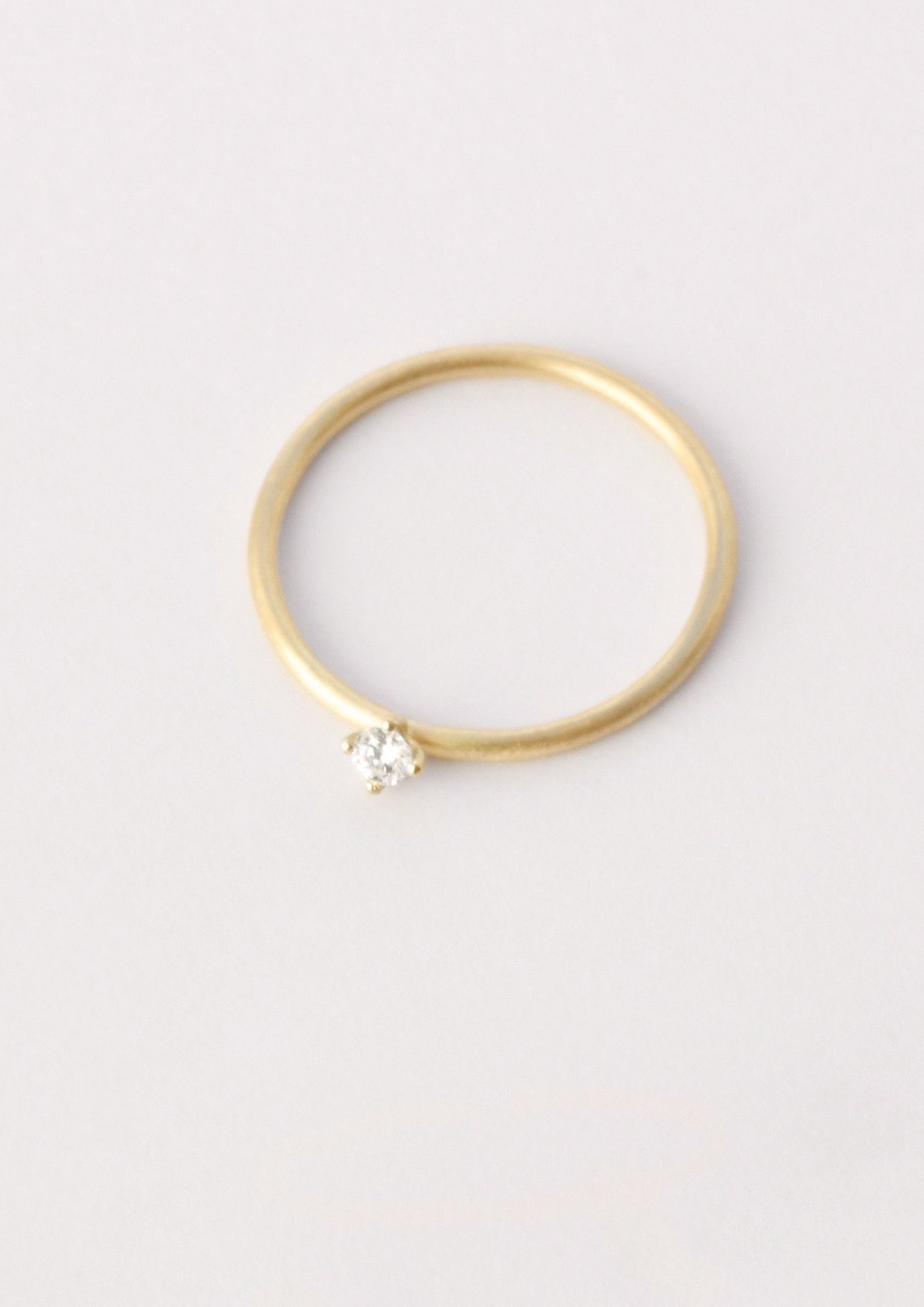 'Sakura Twist 0,05 ct' Fairtrade Gold Diamond Ring