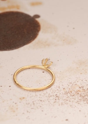 SAKURA TWIST 0,25 CT' FAIRTRADE GOLD DIAMOND RING